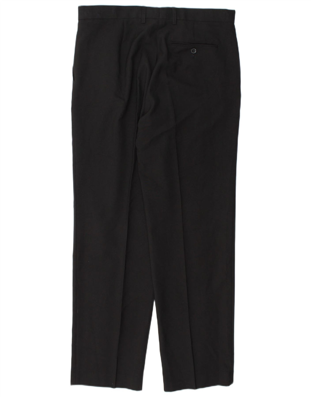 Marks & Spencer Herren-Anzughose mit Pegged-Anzug, W36, L33, schwarzes Polyester