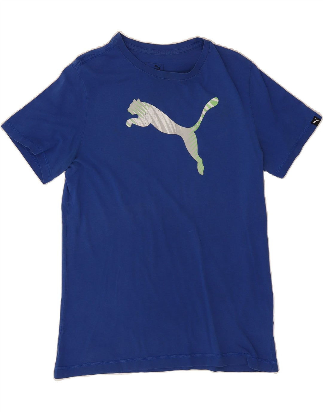 PUMA Boys Graphic T-Shirt Top 15-16 Years Blue Cotton Sports Vintage Puma and Second-Hand Puma from Messina Hembry 