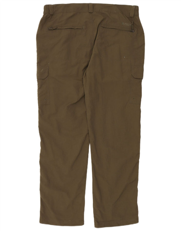 MOUNTAIN WAREHOUSE Herren Gerade Cargo-Hosen W38 L32 Khaki Nylon