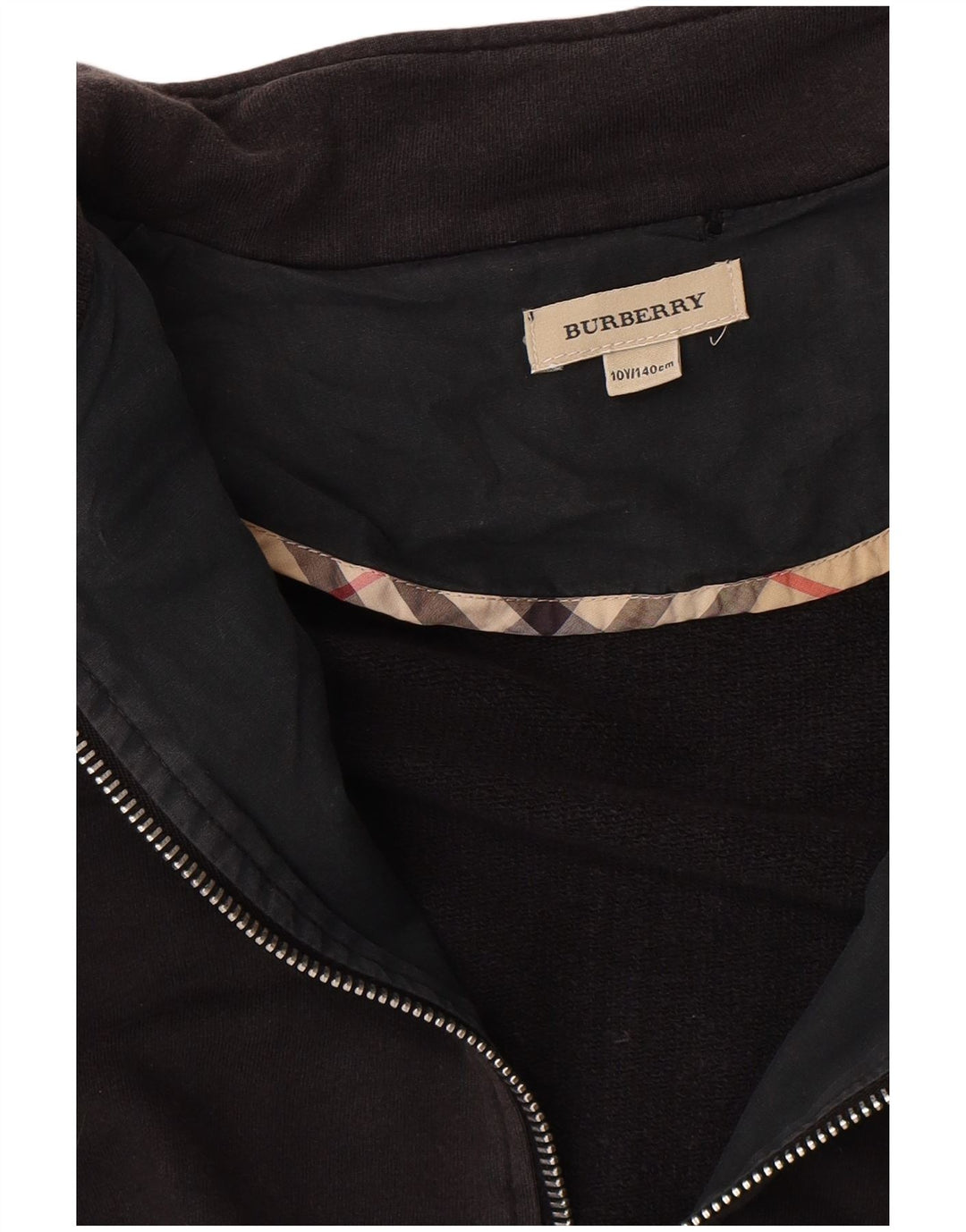 Burberry Jungen-Trainingsanzug-Top-Jacke, 9–10 Jahre, schwarz gestreift