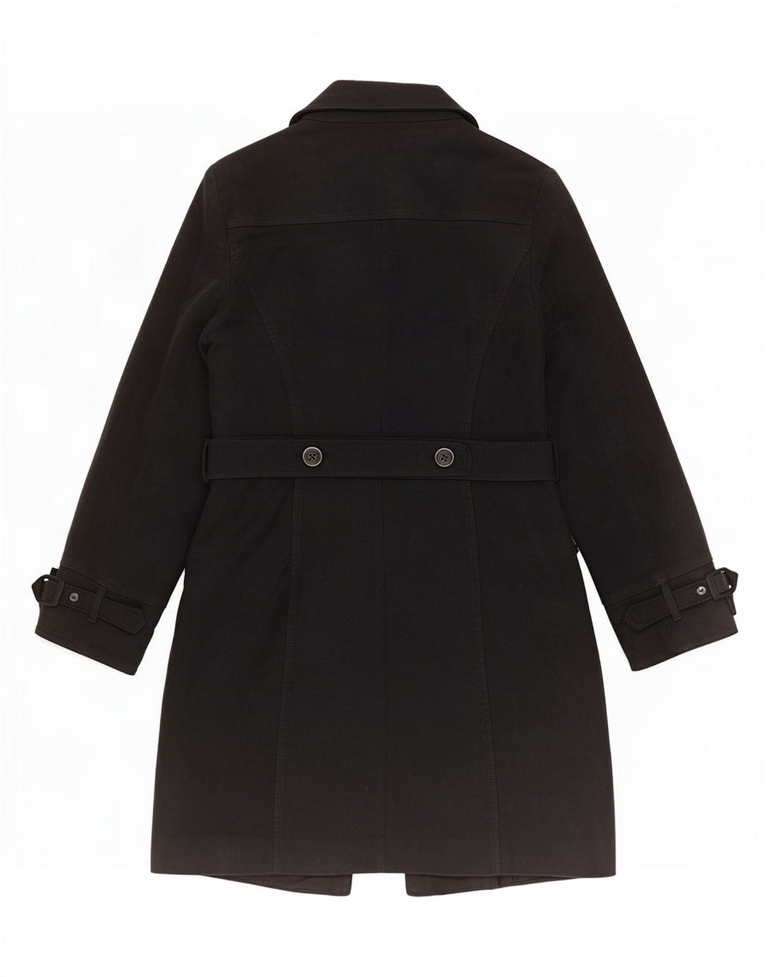 Oasis Damen-Windbreaker-Mantel UK 12 Mittelschwarze Baumwolle