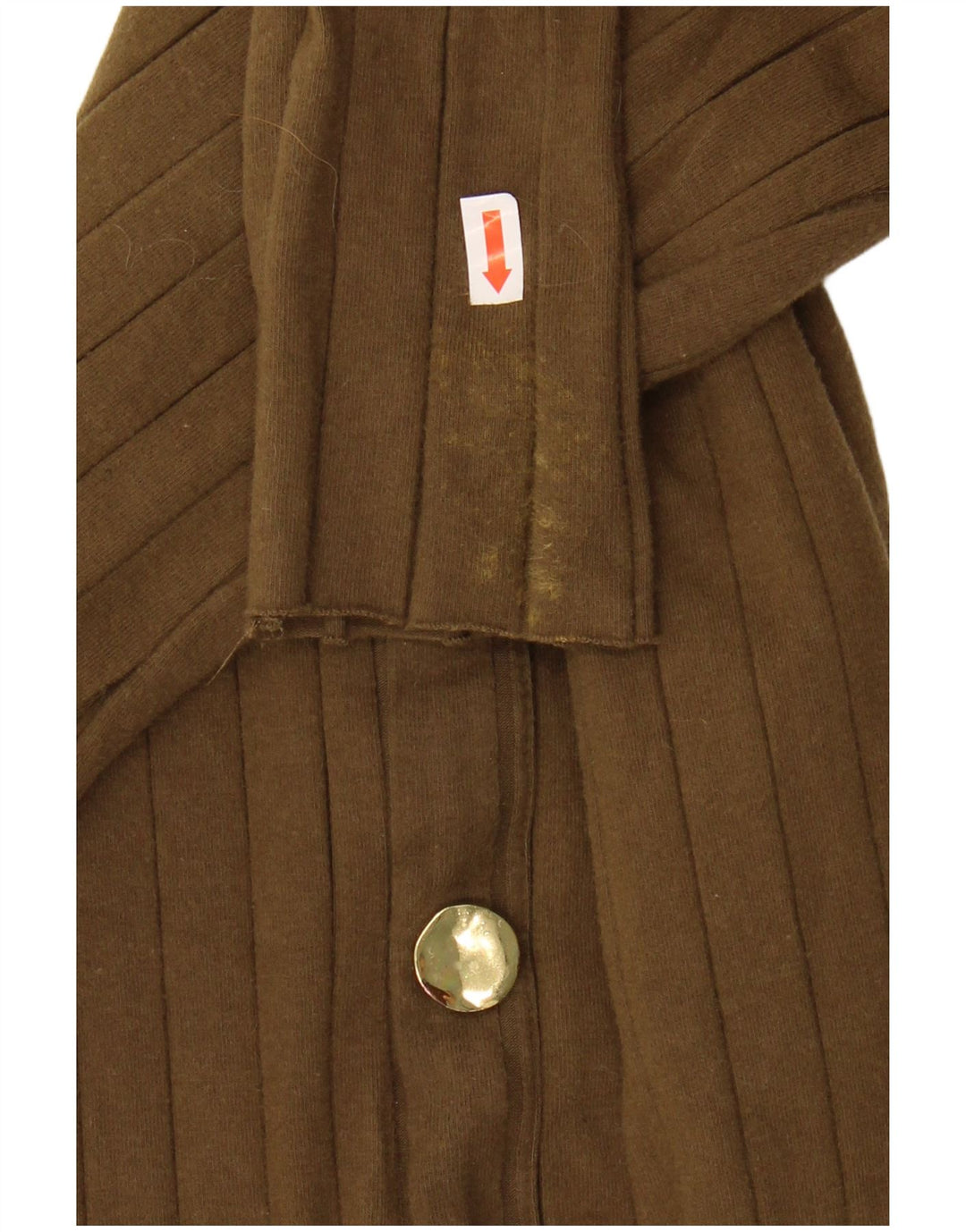 Zara Damen Langarm-Maxikleid UK 12 Medium Khaki