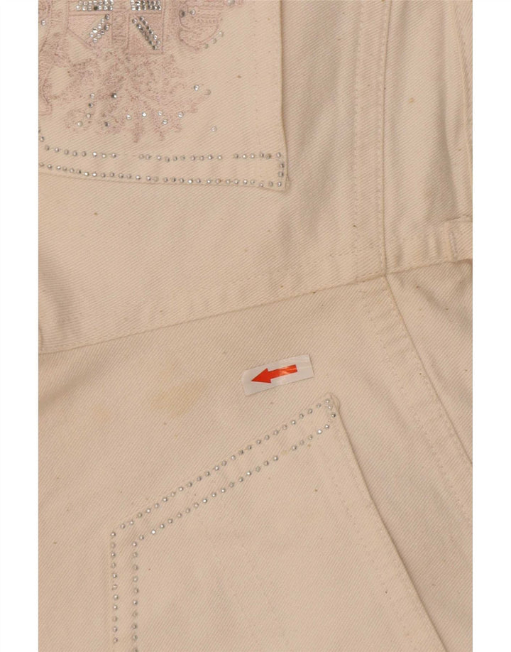 Richmond Damen Straight Jeans W29 L33 Weiße Baumwolle