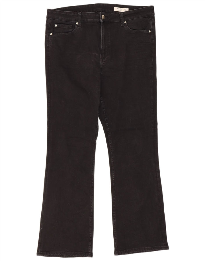 Marks & Spencer Damen The Eva Bootcut Jeans UK 16 Large W34 L30 Schwarz