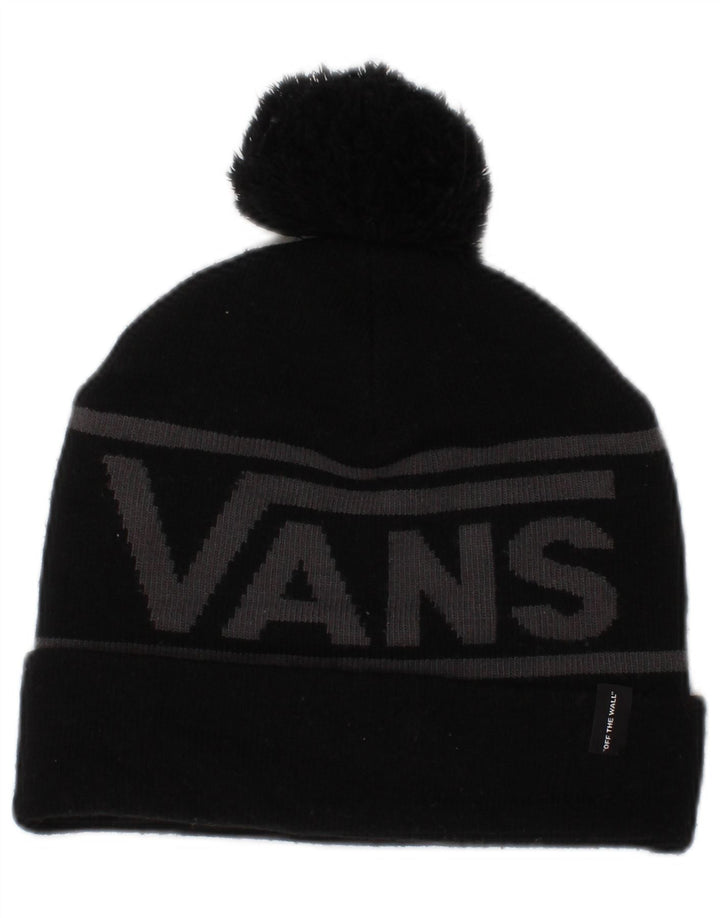 Vans Herren-Strickmütze mit Grafik, Einheitsgröße, schwarzes Farbblock-Acryl
