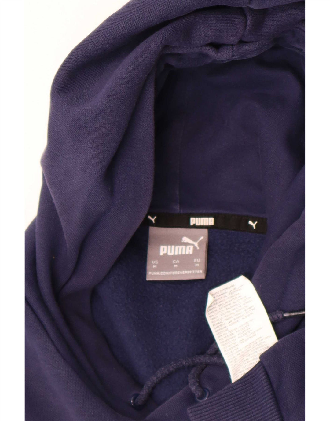 Puma Herren Grafik-Hoodie-Pullover aus Baumwolle in mittlerem Marineblau