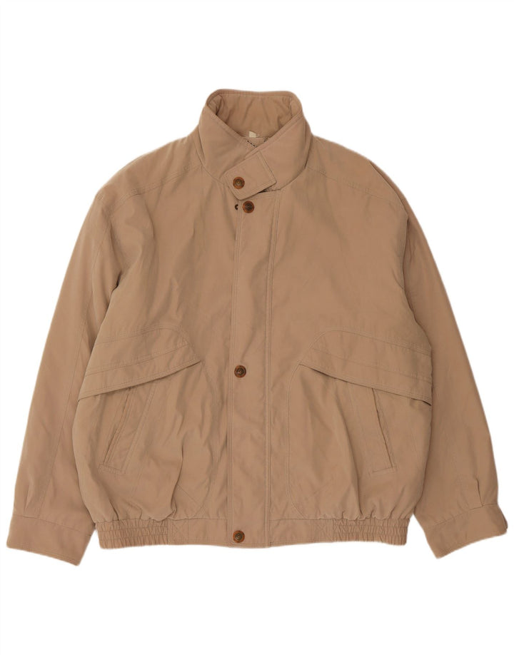 MANTONI Herren Bomberjacke UK 42 XL Beige Polyester