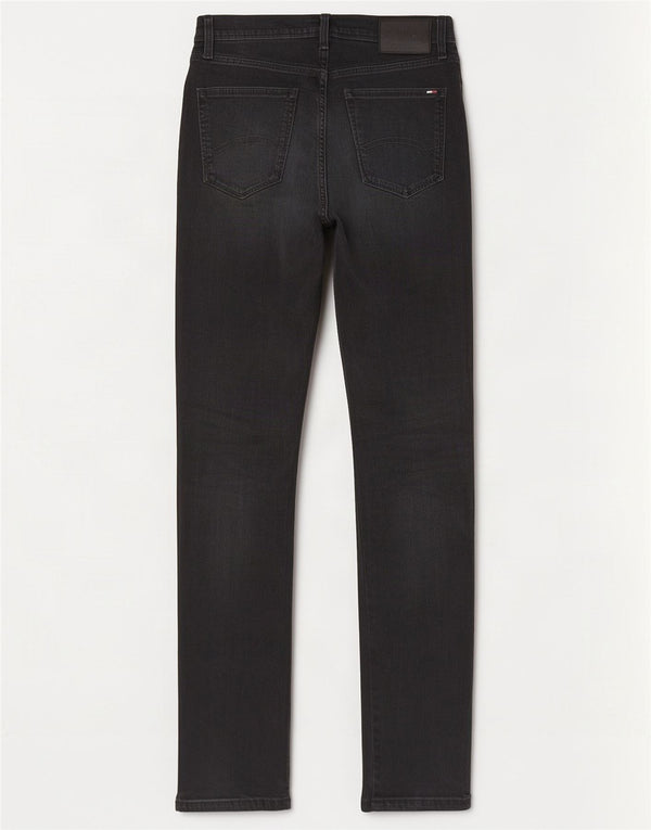 Tommy Hilfiger Damen Slim Jeans W30 L34 Schwarz Baumwolle