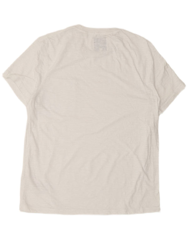Jack Wills Herren-T-Shirt mit schmaler Passform, 2XL, weiße Baumwolle