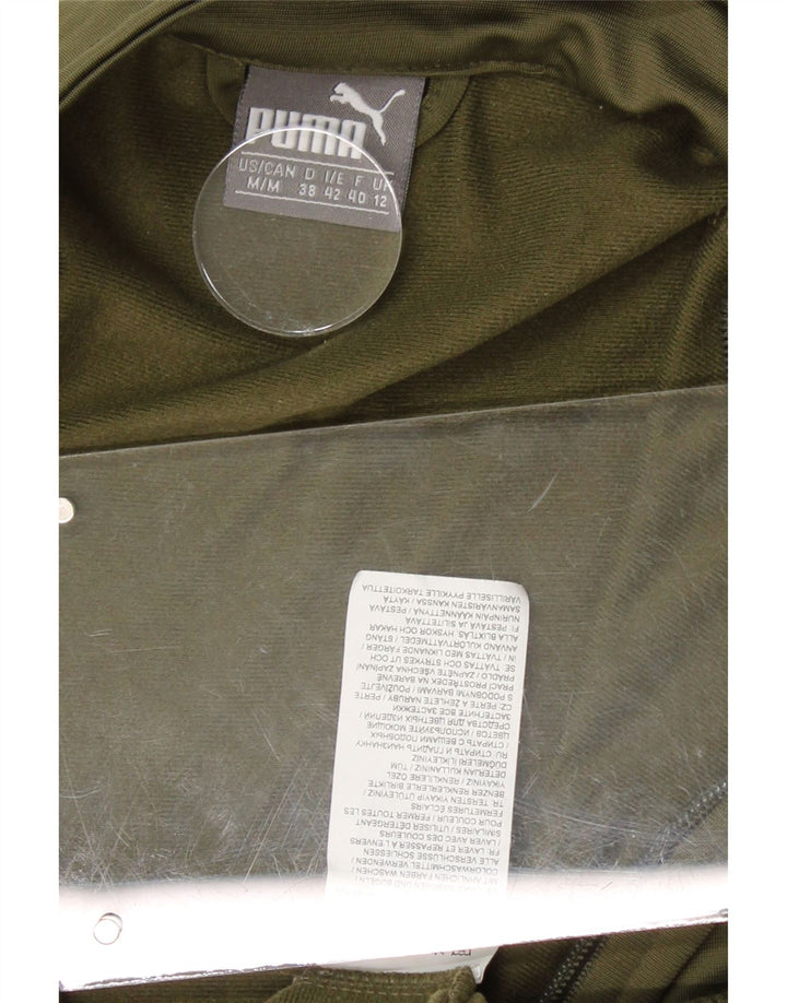 PUMA Womens Graphic Tracksuit Top Jacket UK 12 Medium Green Polyester Vintage Puma and Second-Hand Puma from Messina Hembry 