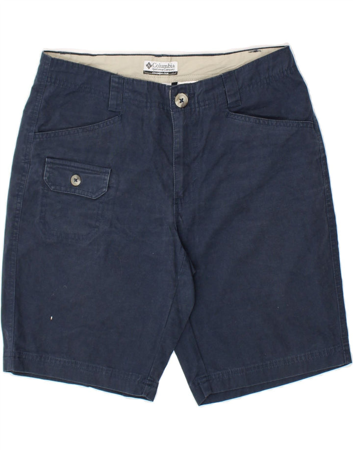 COLUMBIA Womens Cargo Shorts US 6 Medium W30 Navy Blue Cotton Vintage Columbia and Second-Hand Columbia from Messina Hembry 