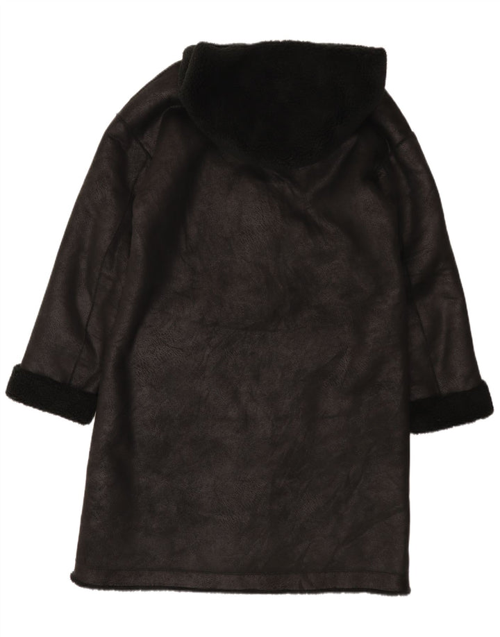 Gina Womens Reversible Sherpa Overcoat EU 42/44 Large Schwarz Polyester