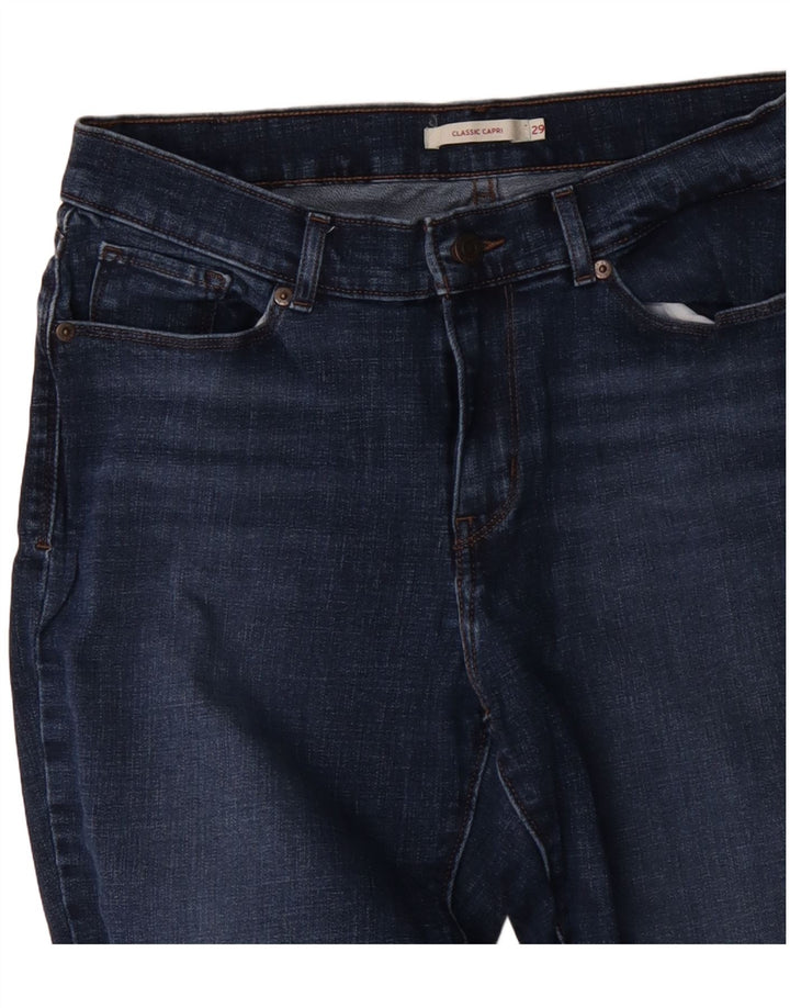 LEVI'S Damen-Klassiker-Capri-Jeans, W29, L26, Blau, Baumwolle