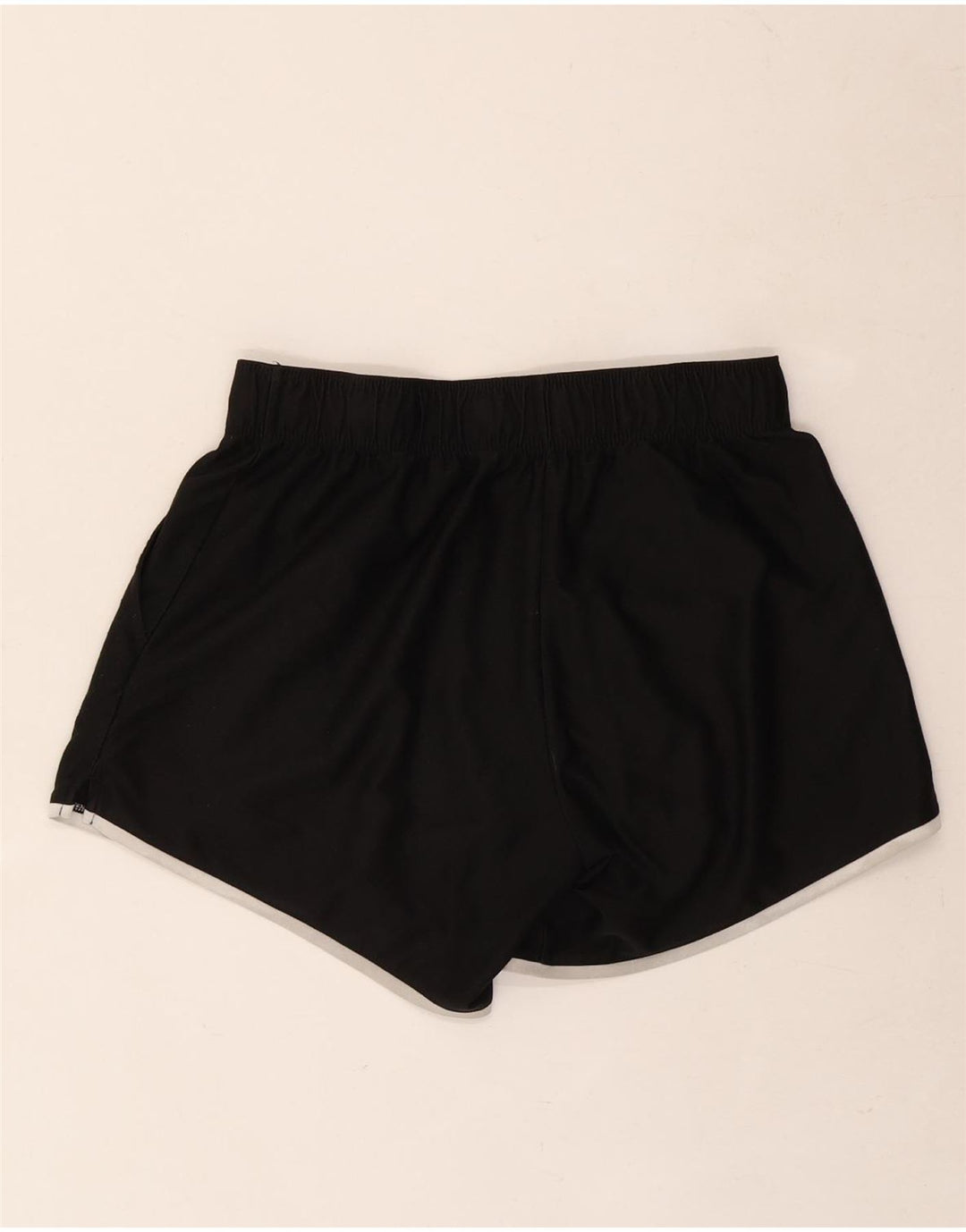 Nike Damen Graphic Sport Shorts UK 8 Small Schwarz Polyester