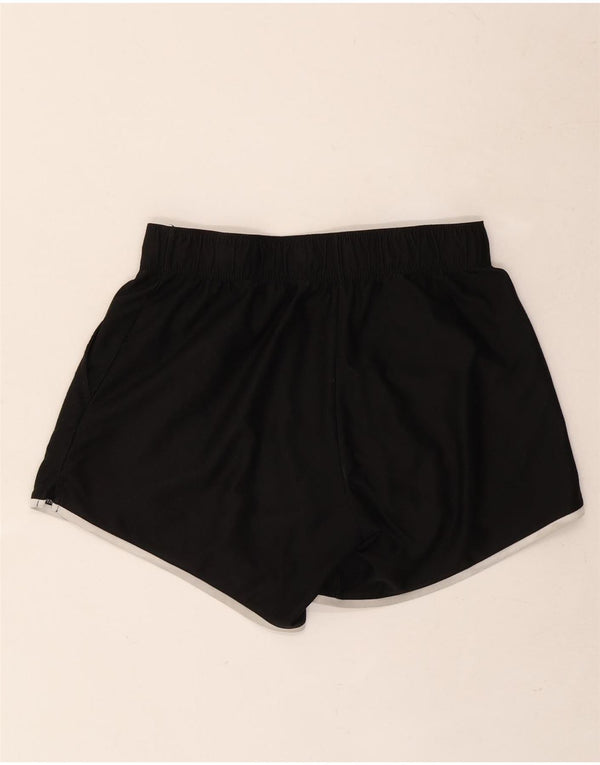 Nike Damen Graphic Sport Shorts UK 8 Small Schwarz Polyester