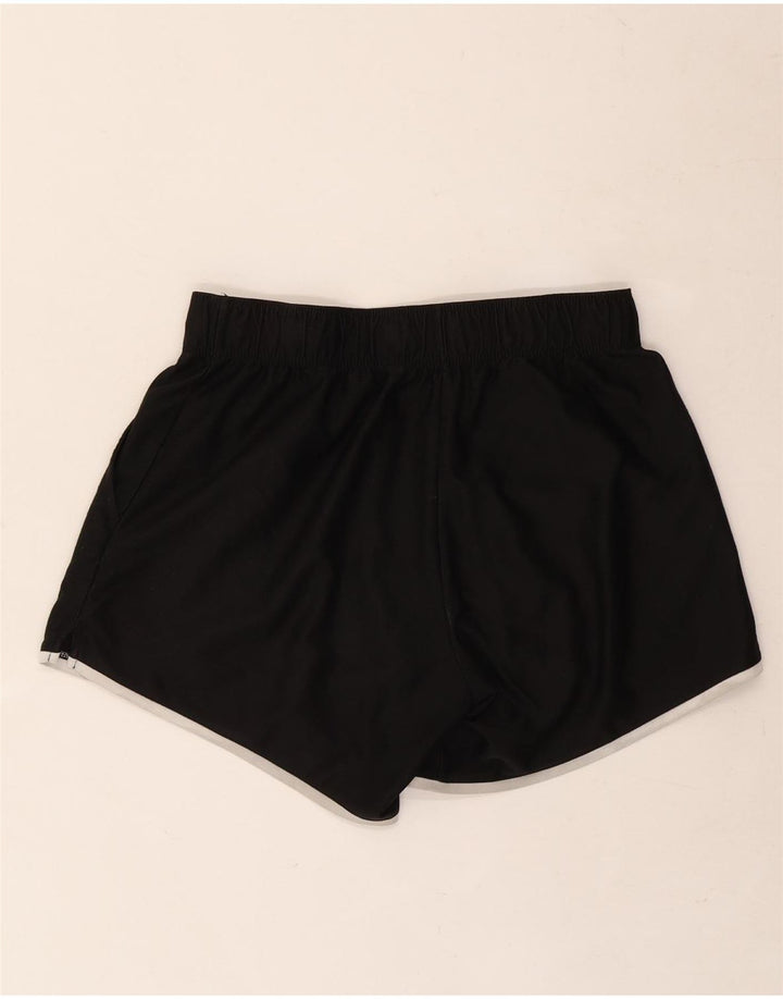 Nike Damen Graphic Sport Shorts UK 8 Small Schwarz Polyester