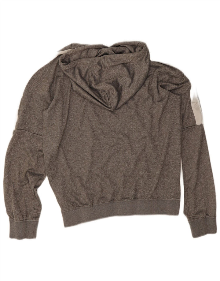 Champion Damen-Pullover mit übergroßem Kapuzenpullover, Gr. 10, Größe S, Grau, Farbblock