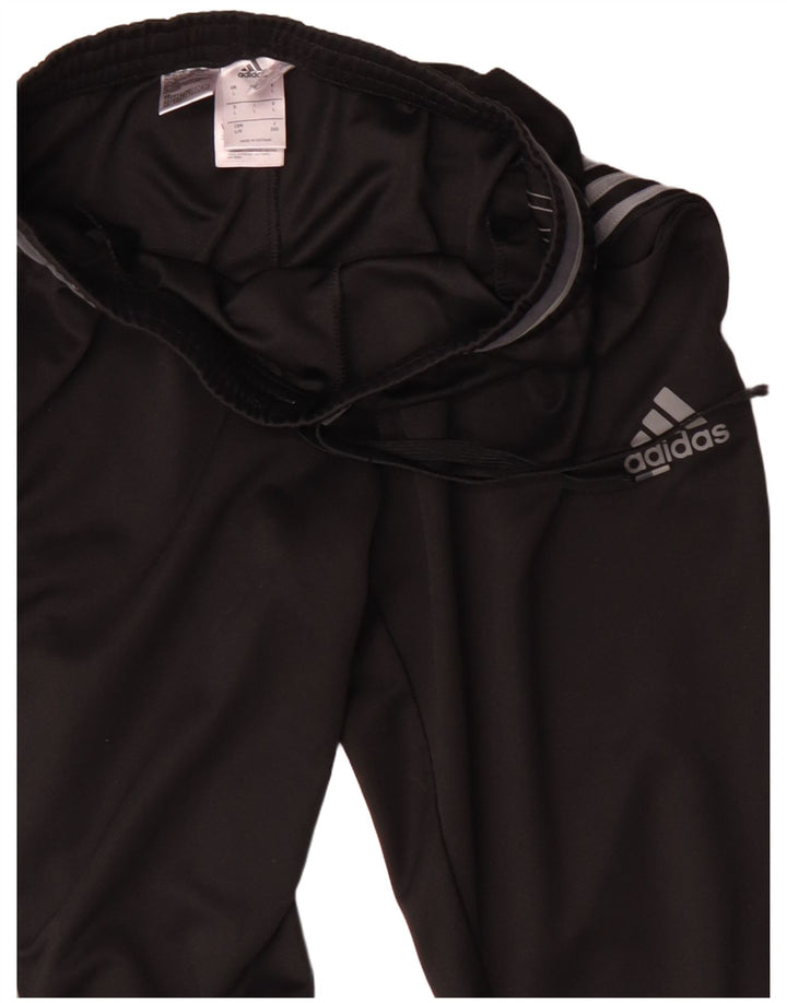 Adidas Herren Climalite Trainingshose, groß, aus schwarzem Polyester