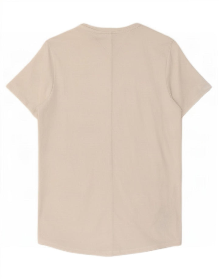 Tommy Hilfiger Herren T-Shirt Top aus mittelweißer Baumwolle