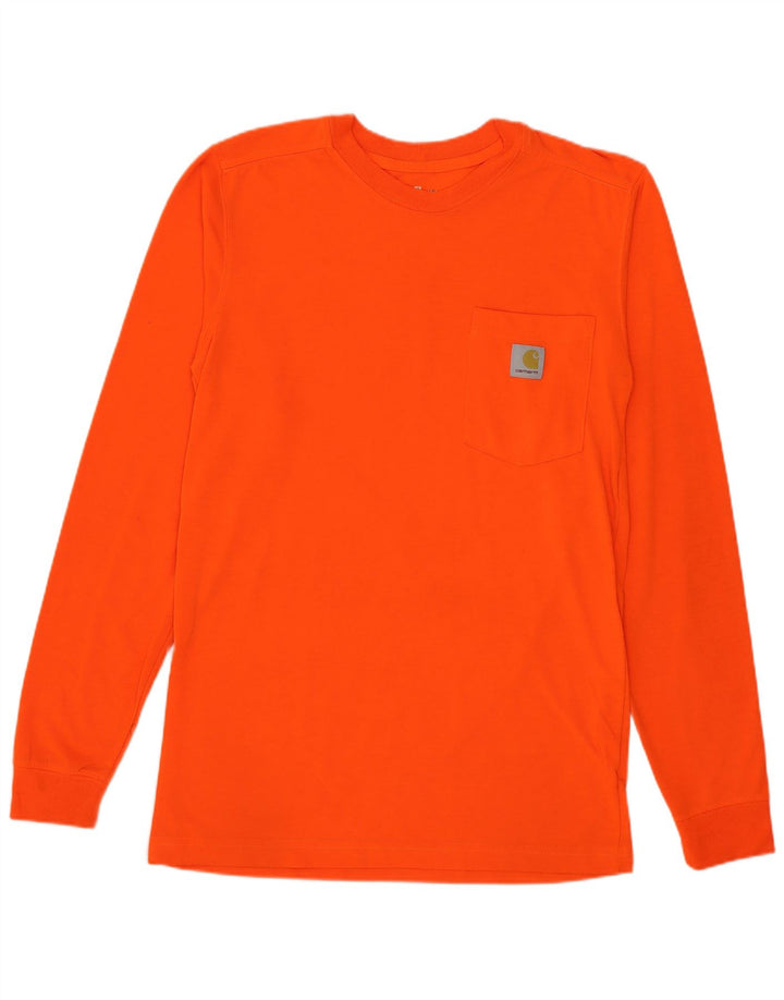 Carhartt Herren Top Langarm Small Orange Polyester