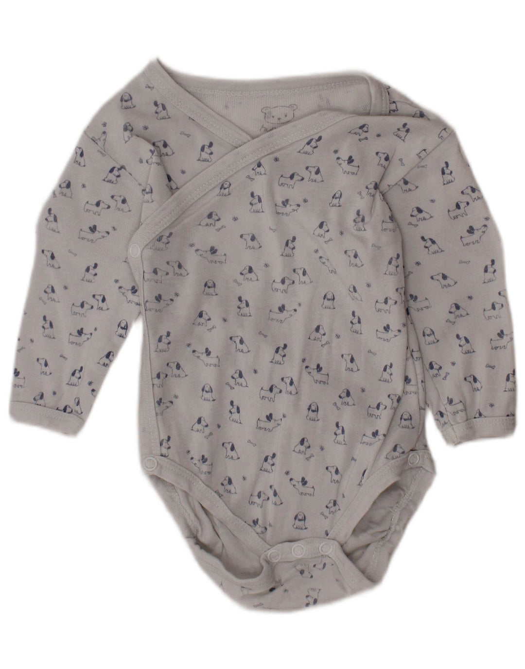 VINTAGE Baby-Jungen-Body mit Grafik, 0–3 Monate, Weiß