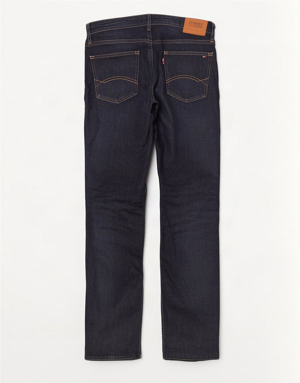 Tommy Hilfiger Herren Straight Jeans W34 L34 Marineblau Baumwolle
