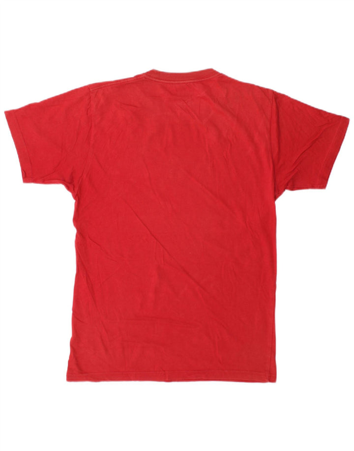Vans Herren-T-Shirt mit klassischer Passform, klein, aus roter Baumwolle