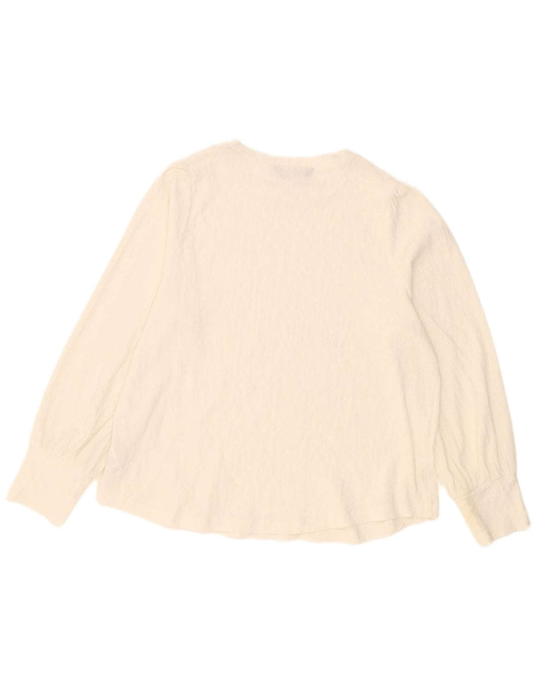 Marks & Spencer Damen Langarm-Blusenoberteil UK 16 Large Off White