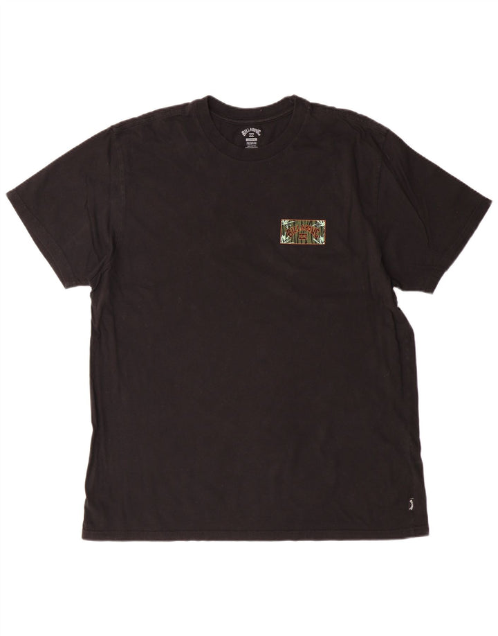 Billabong Herren-T-Shirt mit Grafik, groß, aus schwarzer Baumwolle