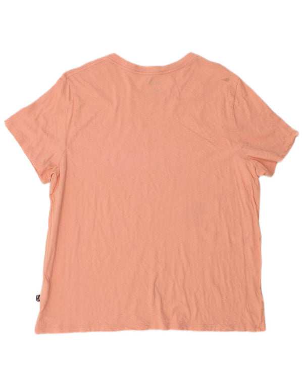 PUMA Damen Grafik T-Shirt Top UK 18 XL Rosa Baumwolle