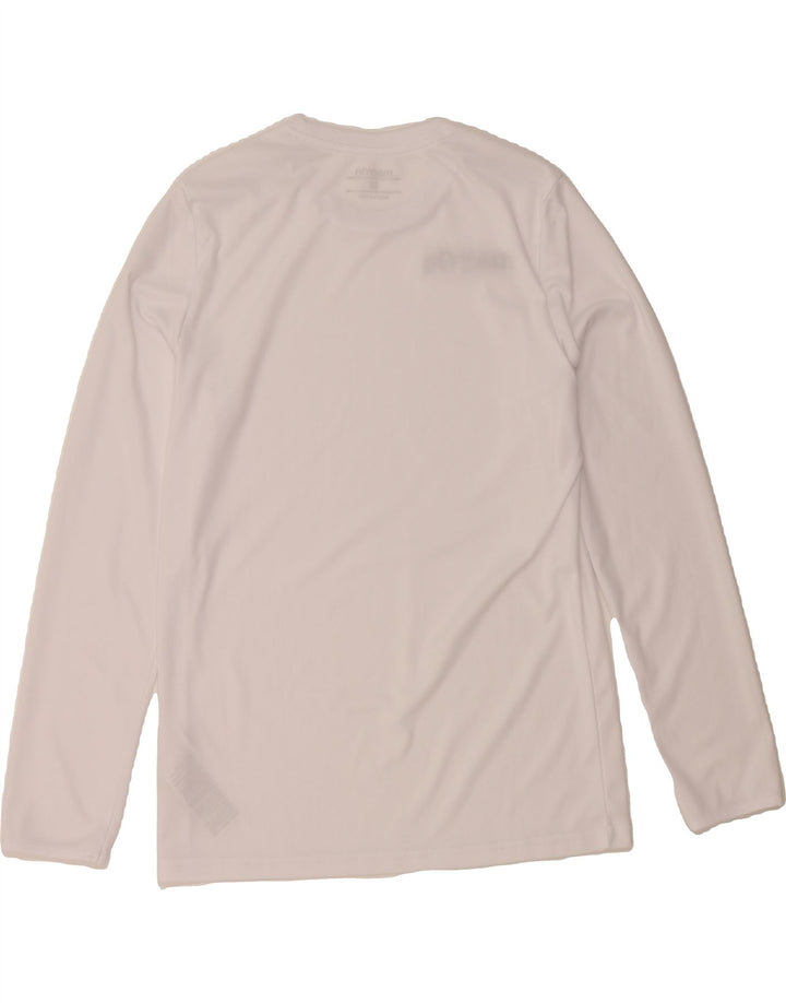 MACRON Mens Top Long Sleeve Medium White Polyester Vintage Macron and Second-Hand Macron from Messina Hembry 