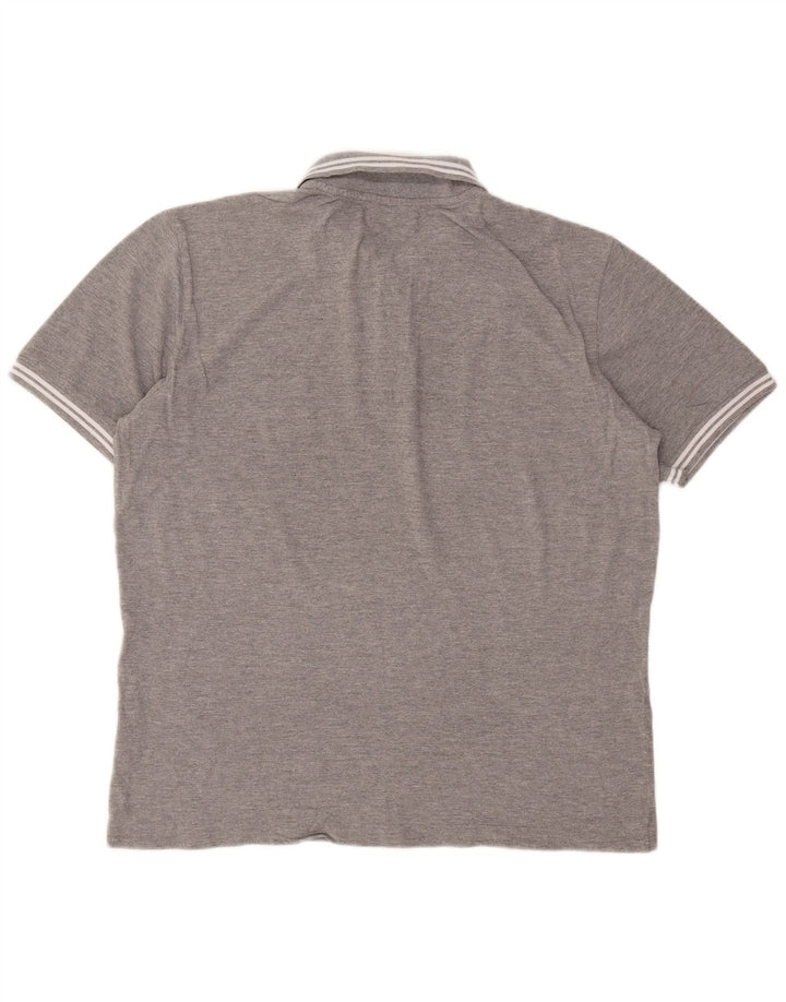 Kappa Herren Poloshirt XL Grau Baumwolle