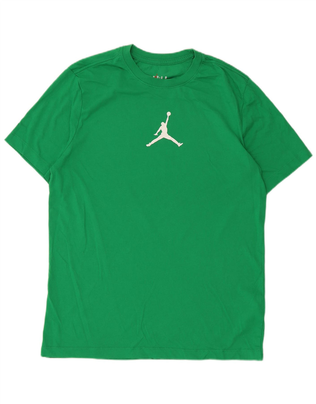 Jordan Herren T-Shirt Top aus mittelgrüner Baumwolle