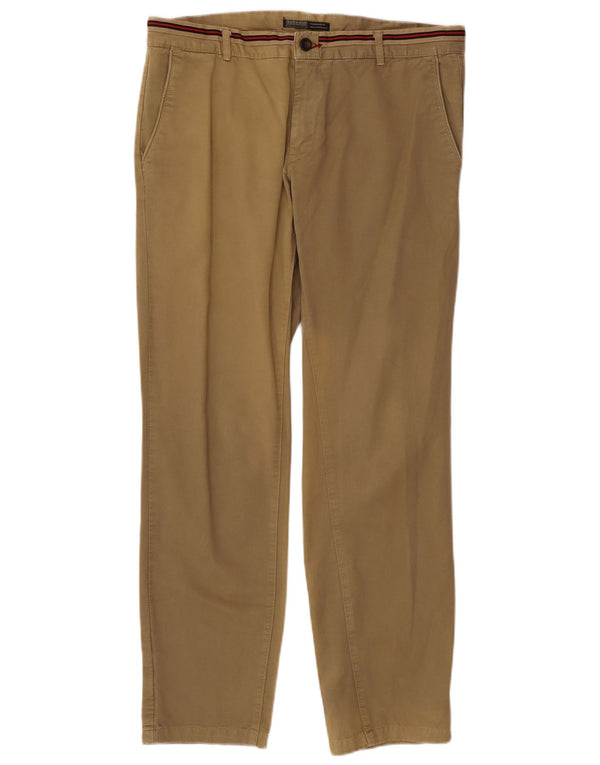 Zara Slim Chino-Hose für Herren, EU 46, XL, W36, L32, Khaki, Baumwolle