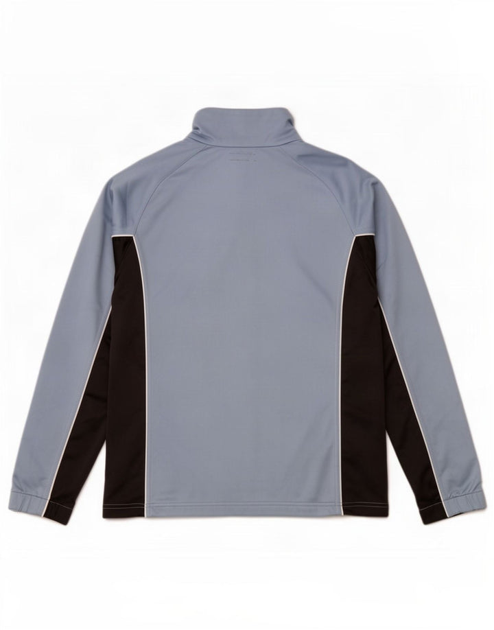Diadora Damen-Trainingsanzug-Top-Jacke, UK 16, groß, blaues Colourblock-Polyester