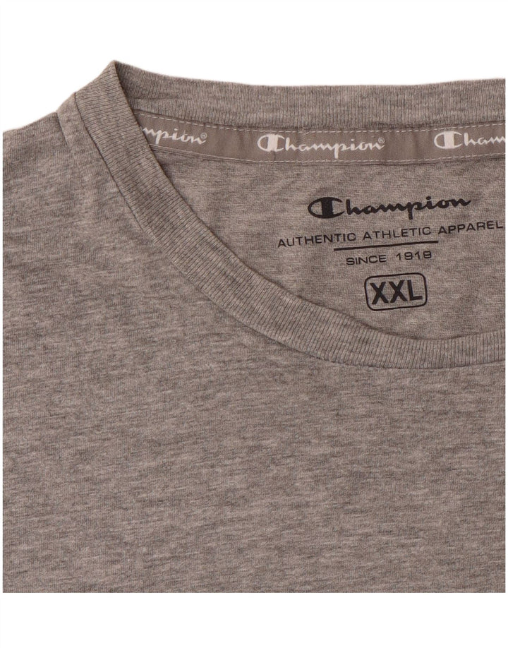 Champion Herren T-Shirt Top 2XL Grau meliert