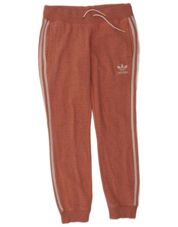 Adidas Damen Trainingshose Jogger UK 12 Mittelrosa Baumwolle