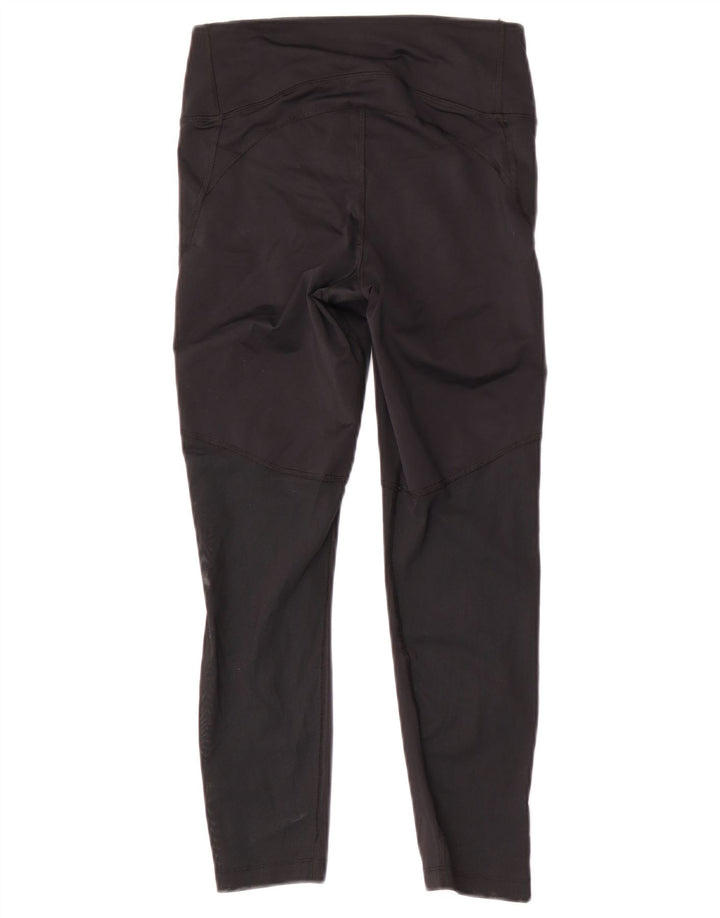 Nike Damen Dri Fit Crop Leggings UK 8 Small Schwarz Polyester