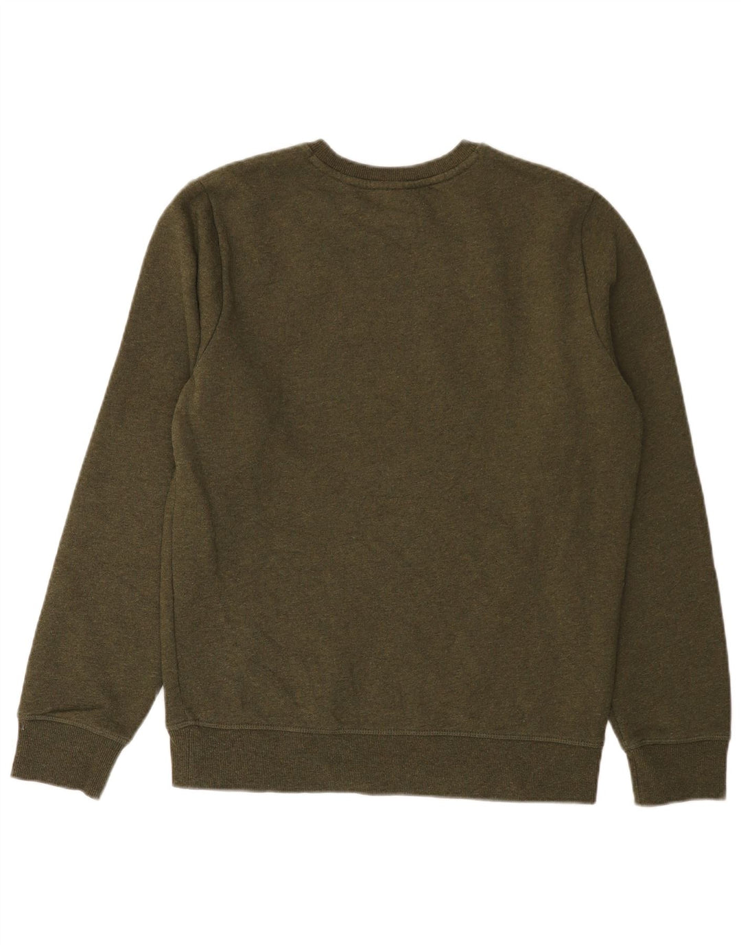 SUPERDRY Herren-Sweatshirt-Pullover, große Khaki-Baumwolle