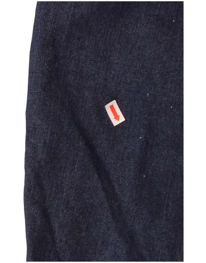 DOCKERS Womens Cropped Jeans US 14 XL W34 L22 Navy Blue Polyester