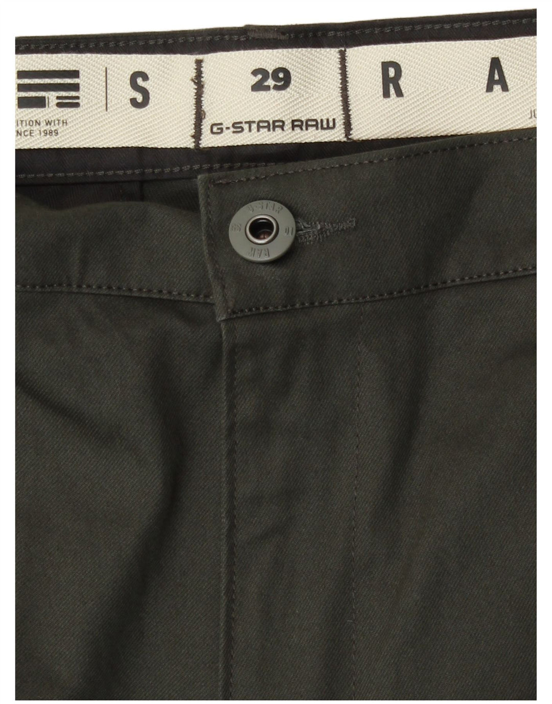 G-Star gerade Chino-Hose für Herren, W29, L29, Khaki, Baumwolle