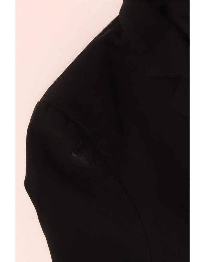 Marks & Spencer Jungen-Blazer mit 2 Knöpfen, 12–13 Jahre, schwarzes Polyester