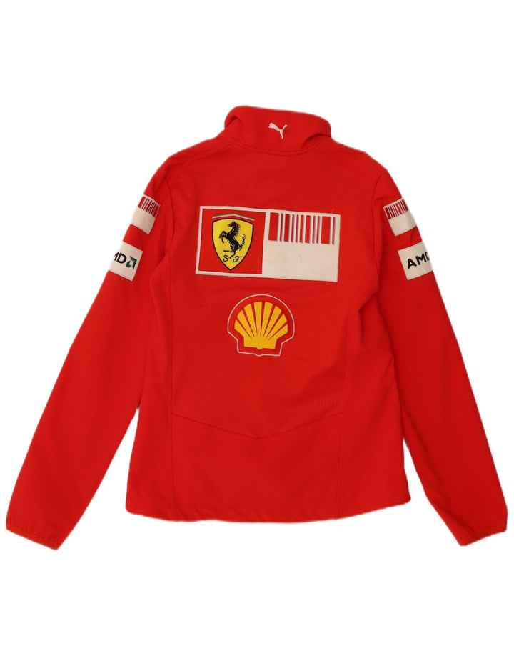 Puma Herren Ferrari Graphic Trainingsanzug Top Jacke Klein Rot Polyester