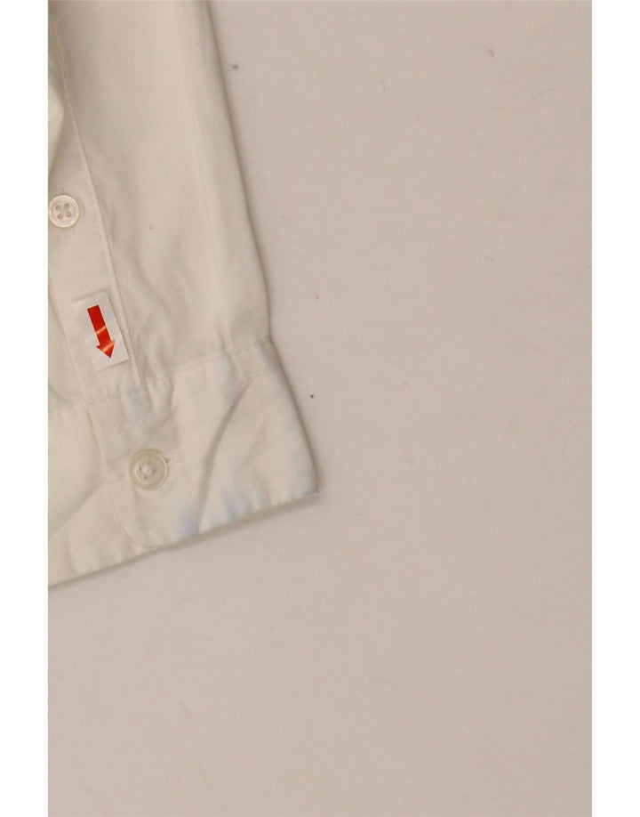 United Colors of Benetton Jungen-Hemd, 10–11 Jahre, XL, weiße Baumwolle