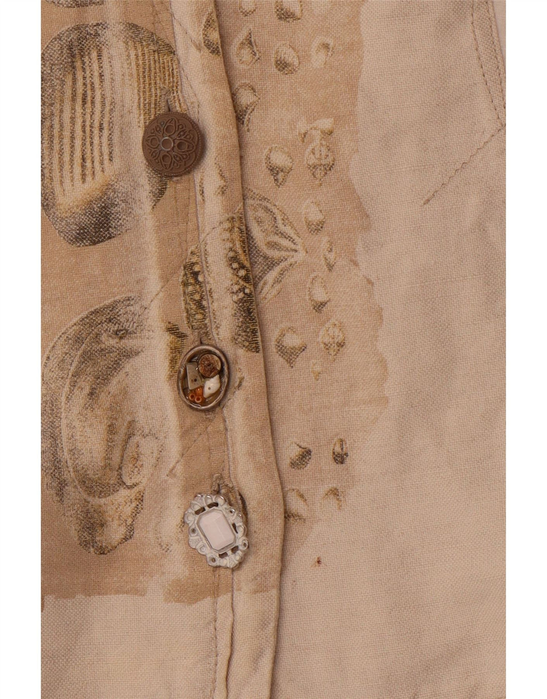 ELISA CAVALETTI Damen-Blazerjacke mit 3/4-Ärmeln, UK 14, Größe L, Beige