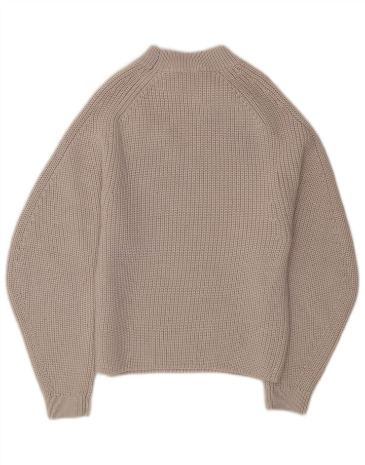 Cos Rollkragenpullover für Damen, UK 6, XS, graue Wolle