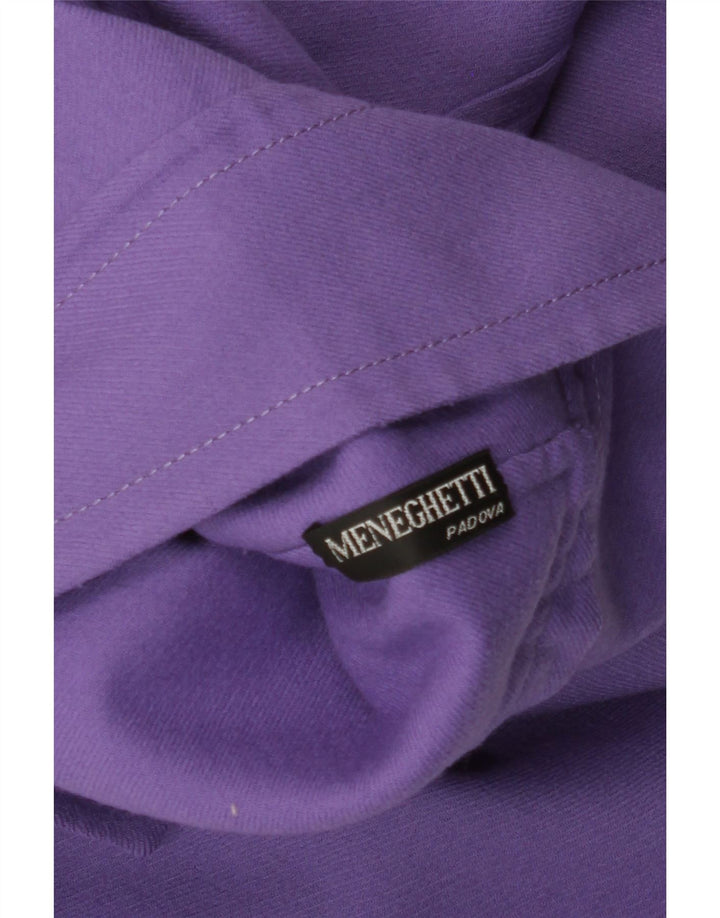 VINTAGE Damen 4-Knopf-Blazerjacke UK 16 Large Lila