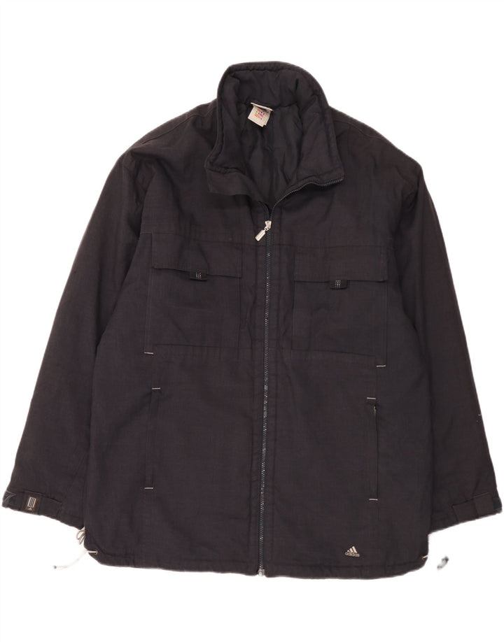 Adidas Herren Utility Jacke UK 44/46 Large Schwarz Polyester