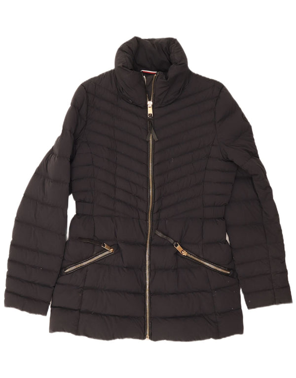 Tommy Hilfiger Damen Wattierte Jacke UK 12 Medium Navy Blue Polyamid