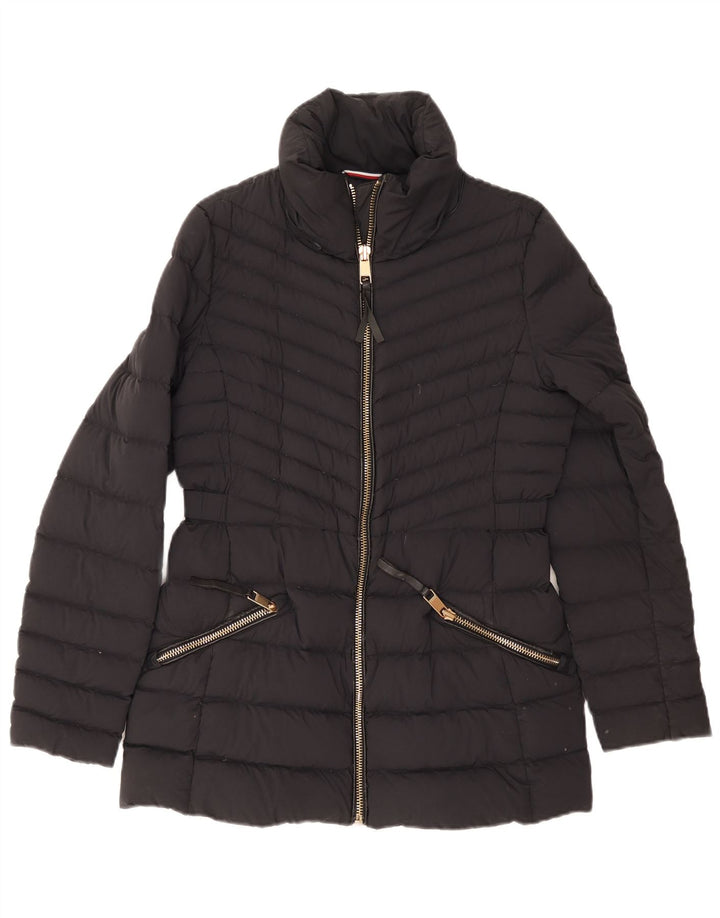 Tommy Hilfiger Damen Wattierte Jacke UK 12 Medium Navy Blue Polyamid